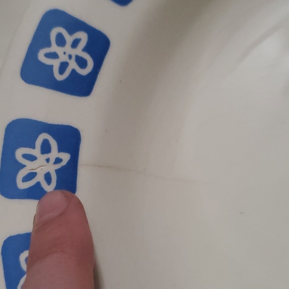 Mid century modern atomic blue flower made in Romania salad bowls set of 3 - Picture 9 of 9